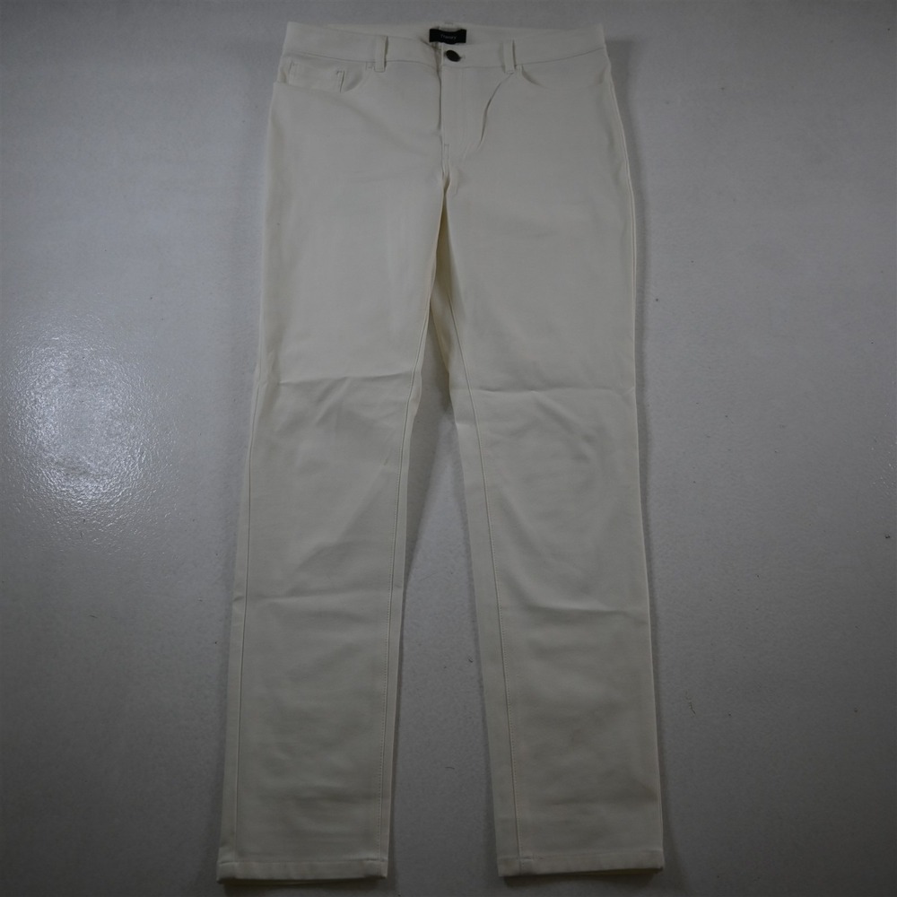 NEW Theory 8 5 Pocket Skinny White Stretch Denim Womens Jeans